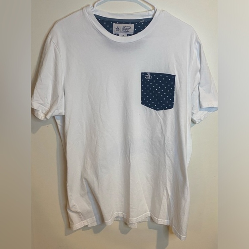 original Penguin Brand white shirt size Large